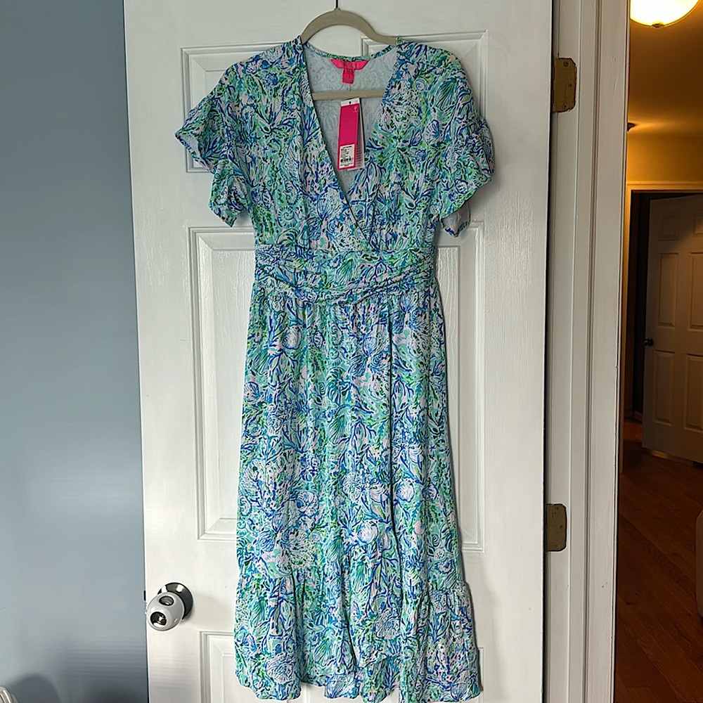 Lilly Pulitzer Juliet Ruffle Midi Dress